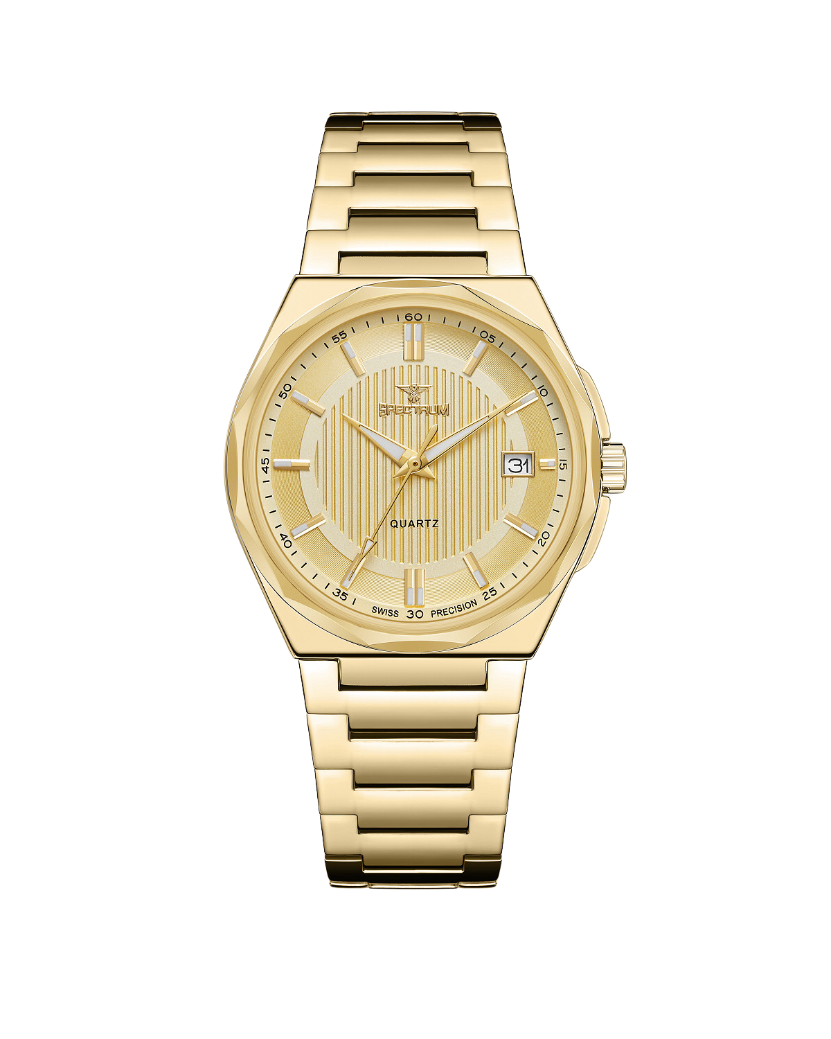 Men's Gold Watch S17107M-11 — Spectrum Watch Dubai